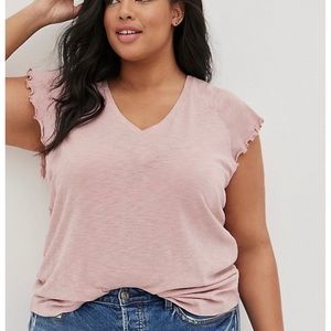 Torrid flutter sleeve tee